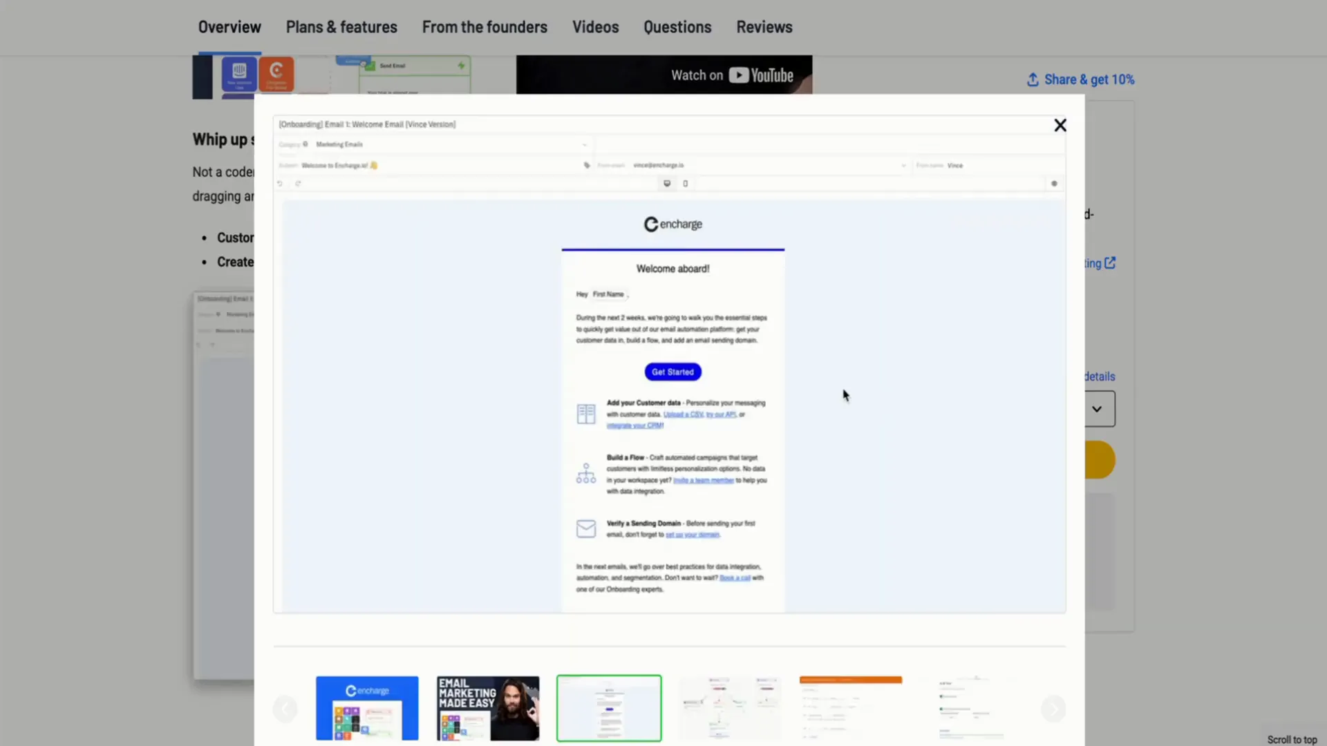 Creating stunning emails with Encharge