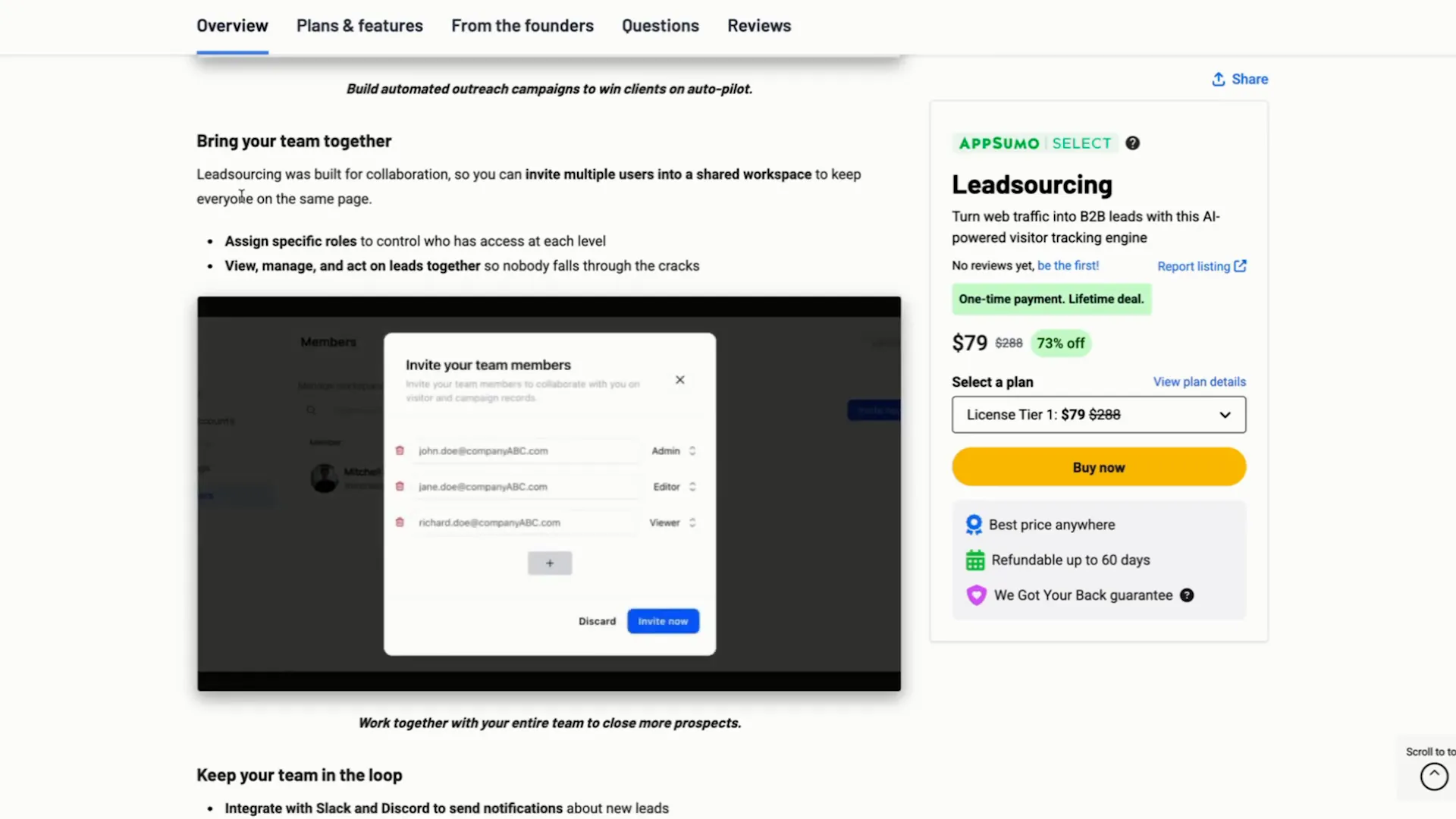 Collaboration in Leadsourcing