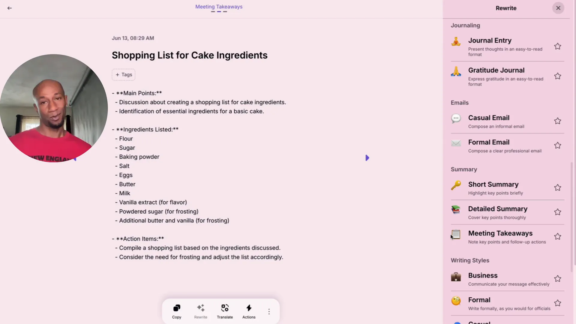 Using Letterly for business productivity and note-taking